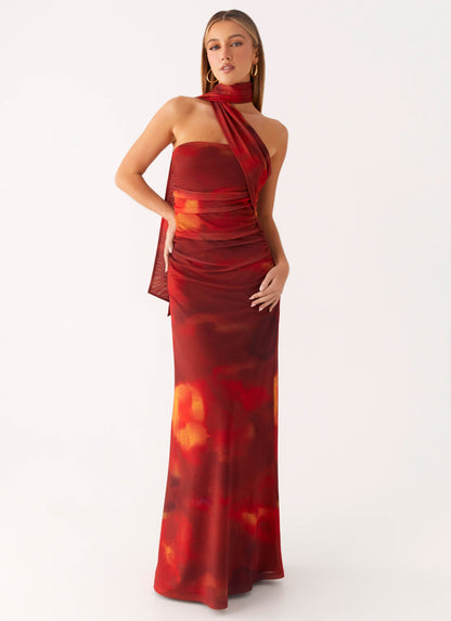 Scarlet Blur Songbird Floral Maxi Dress