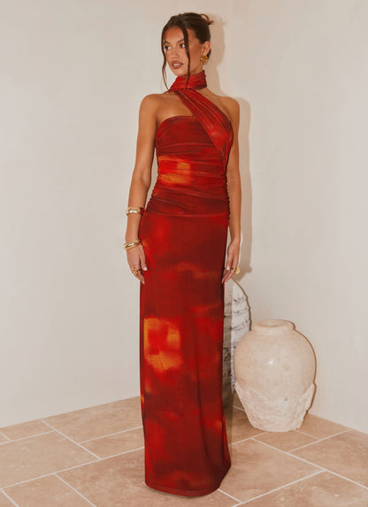 Scarlet Blur Songbird Floral Maxi Dress
