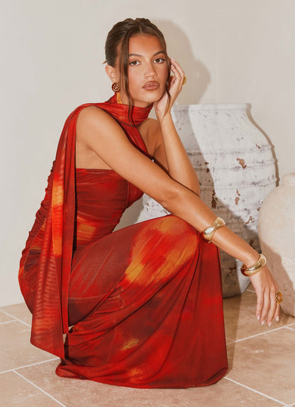 Scarlet Blur Songbird Floral Maxi Dress