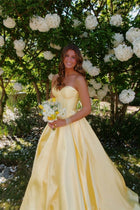 Margot Pleated Strapless Dress