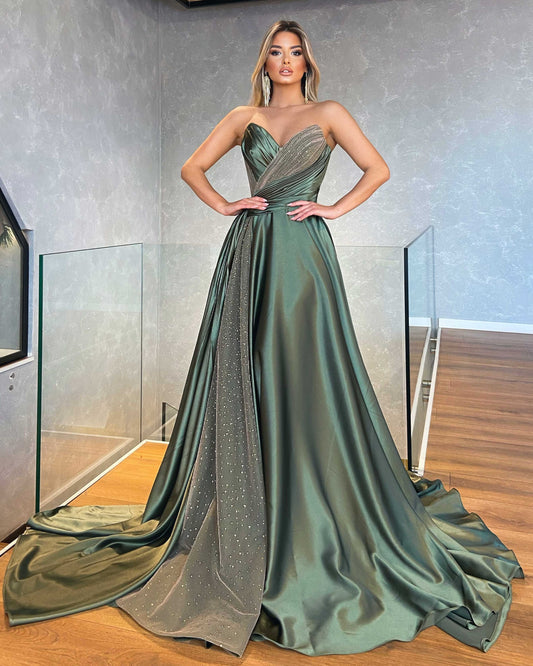 line Evening Gown Margot Strapless A-Line Gown