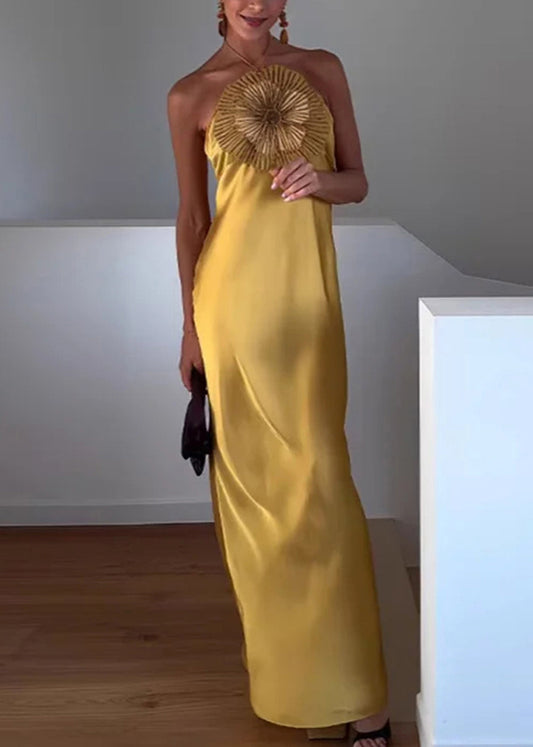 Margot Silk Beaded Floral Dress