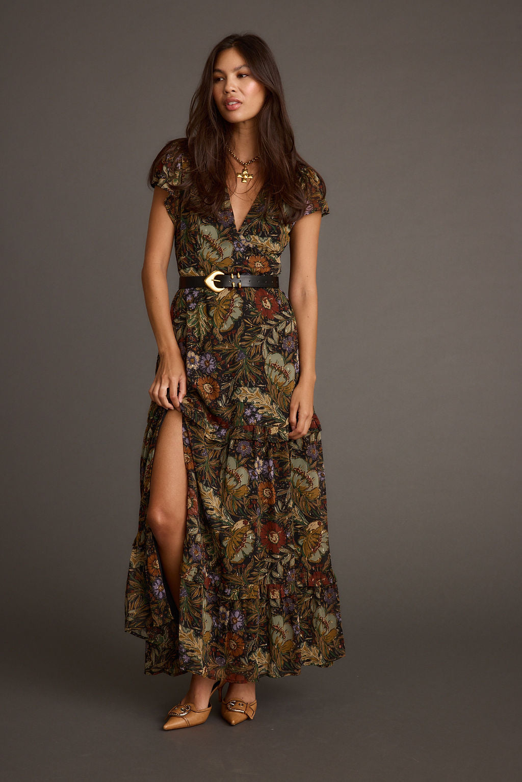 Margot Floral Paisley Maxi Dress