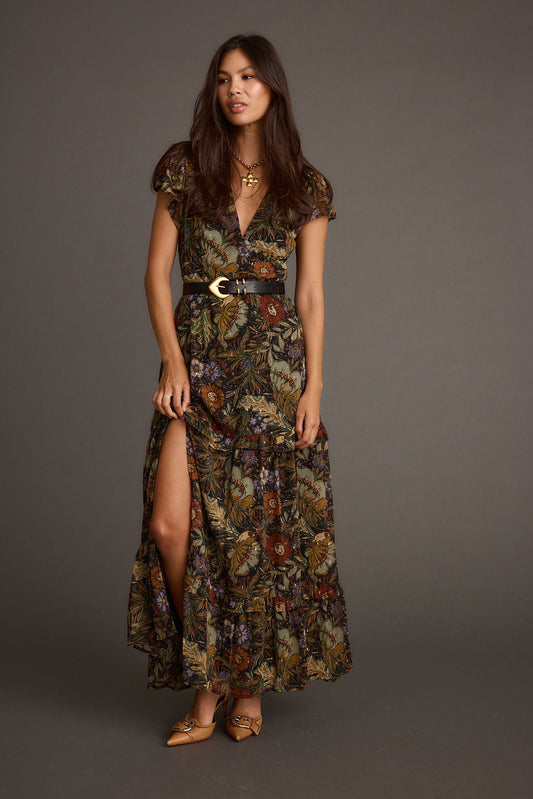 Margot Floral Paisley Maxi Dress