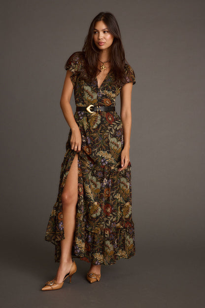 Margot Floral Paisley Maxi Dress