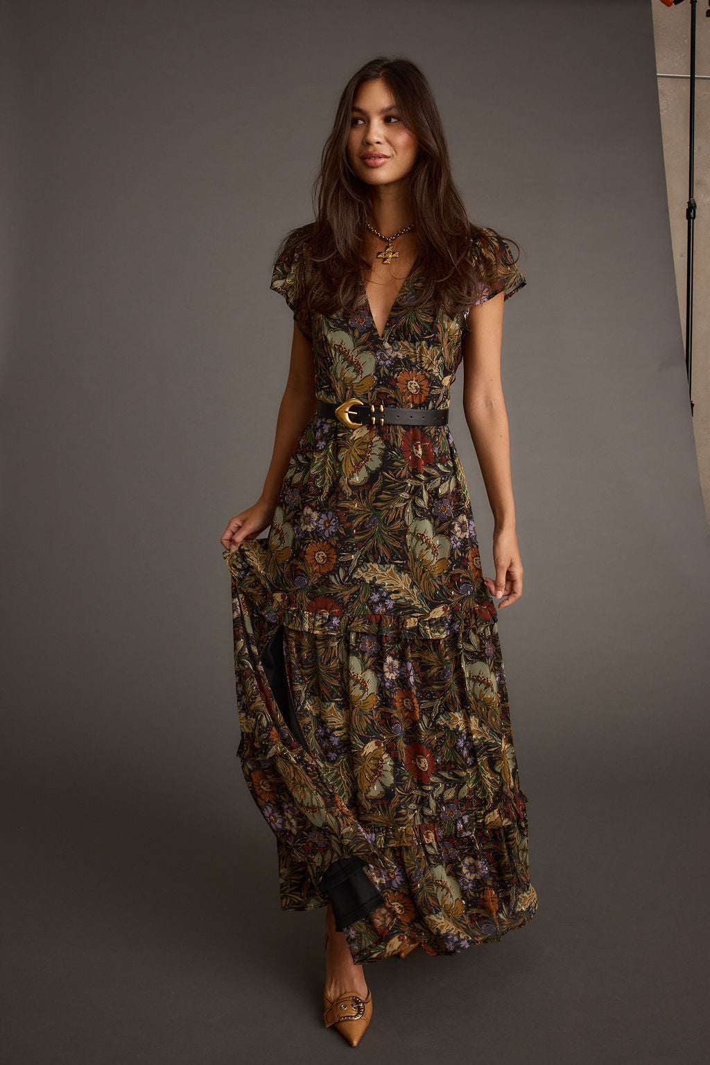 Margot Floral Paisley Maxi Dress