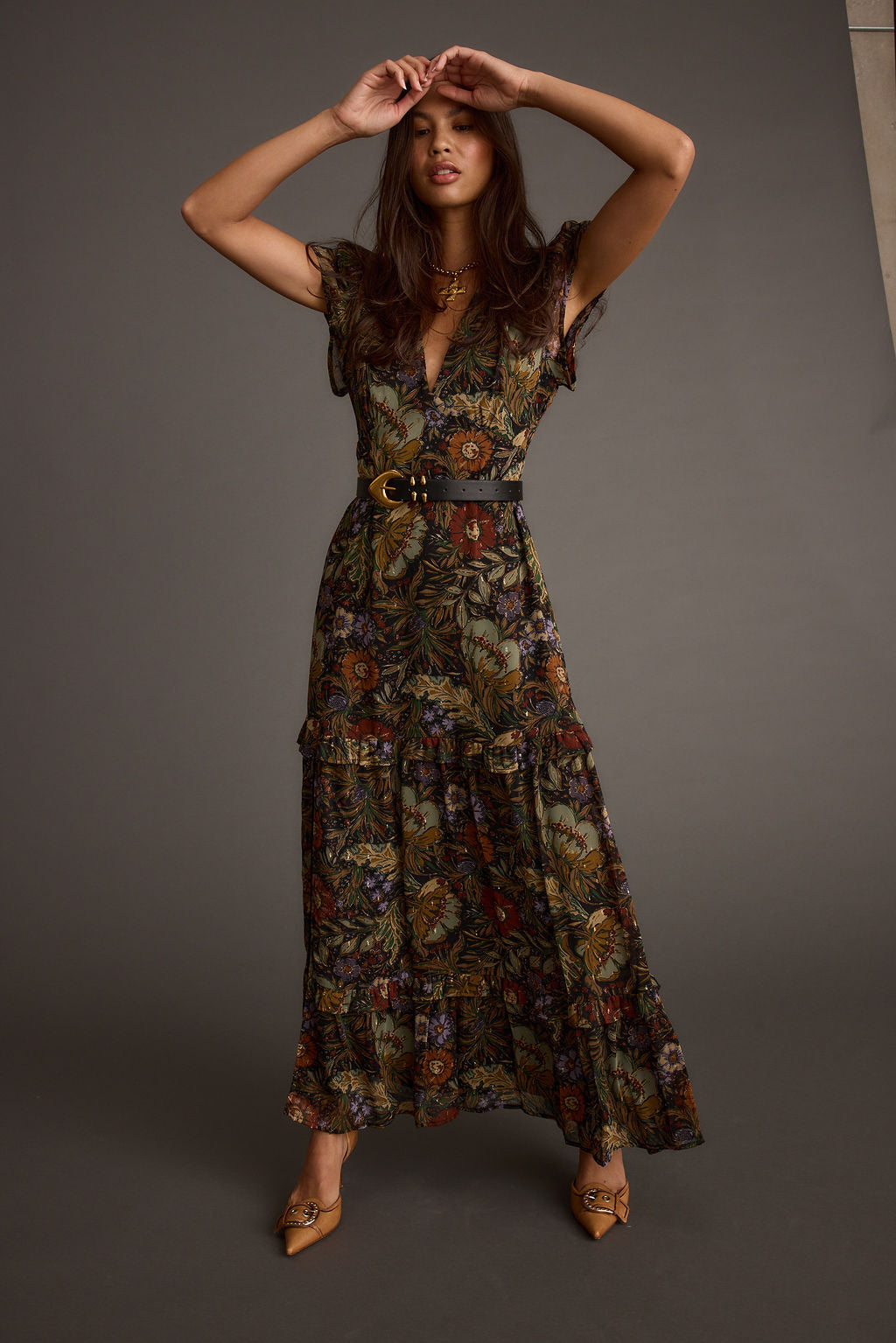 Margot Floral Paisley Maxi Dress