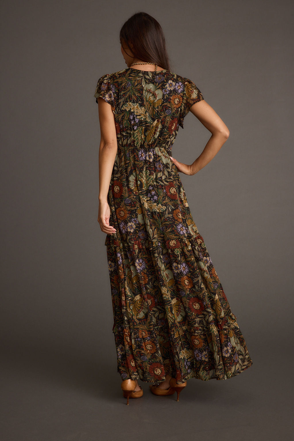 Margot Floral Paisley Maxi Dress