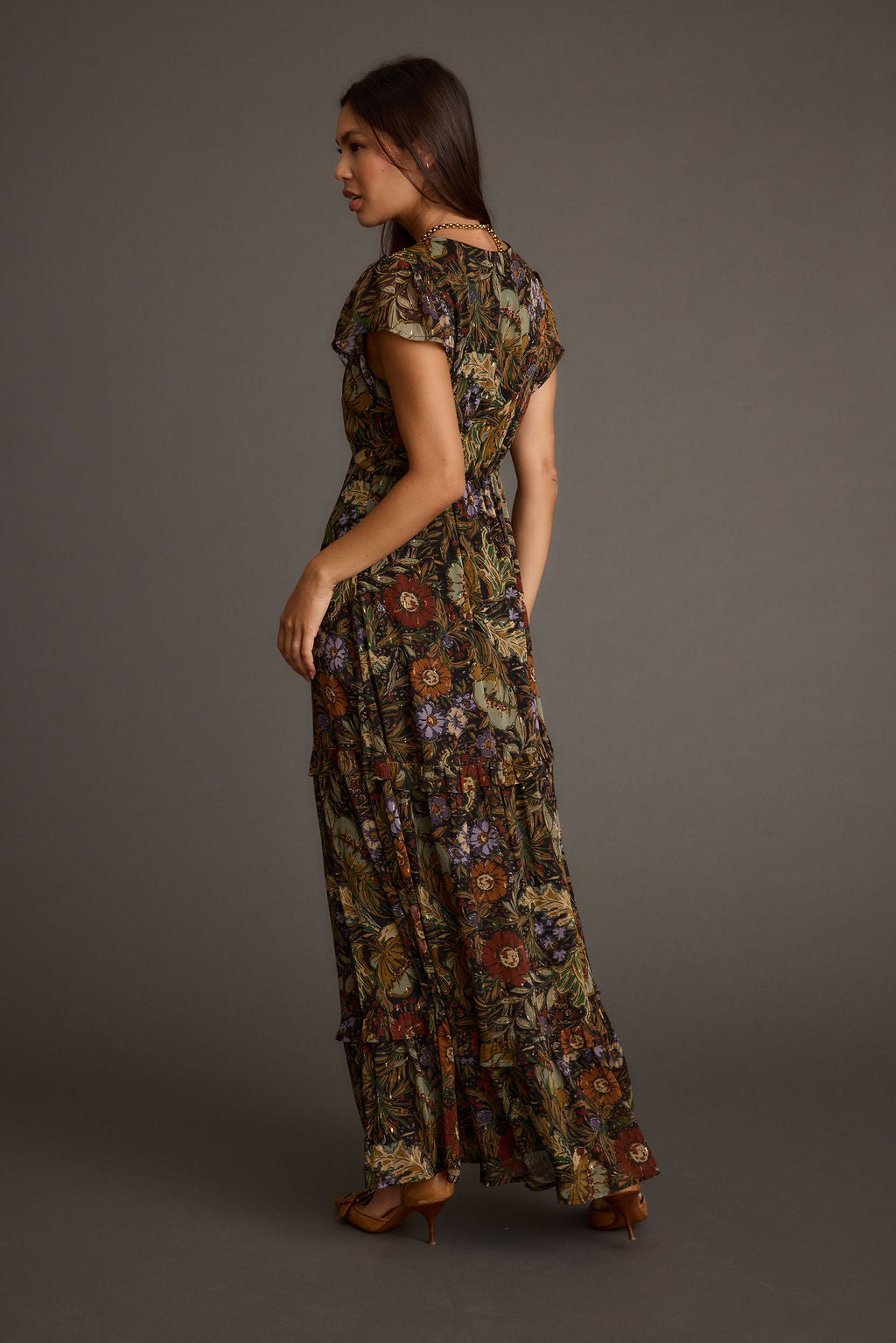 Margot Floral Paisley Maxi Dress