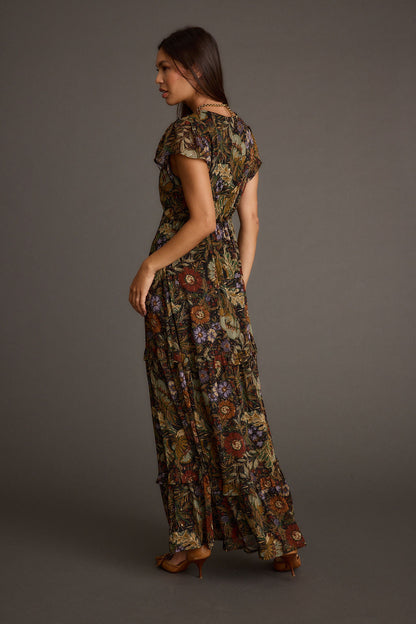 Margot Floral Paisley Maxi Dress