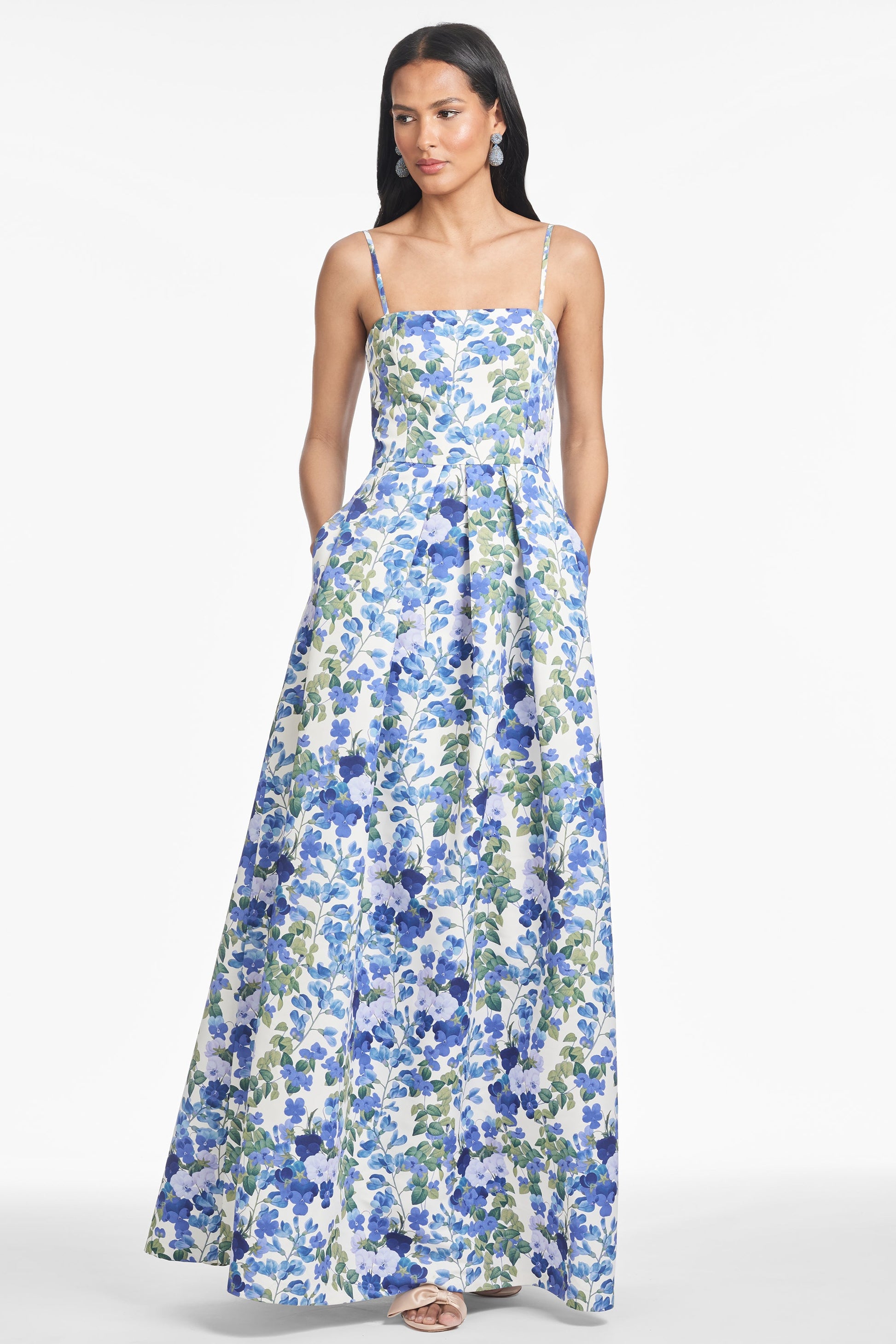 PANSY PRELUDE Beau Sapphire Rose Gown