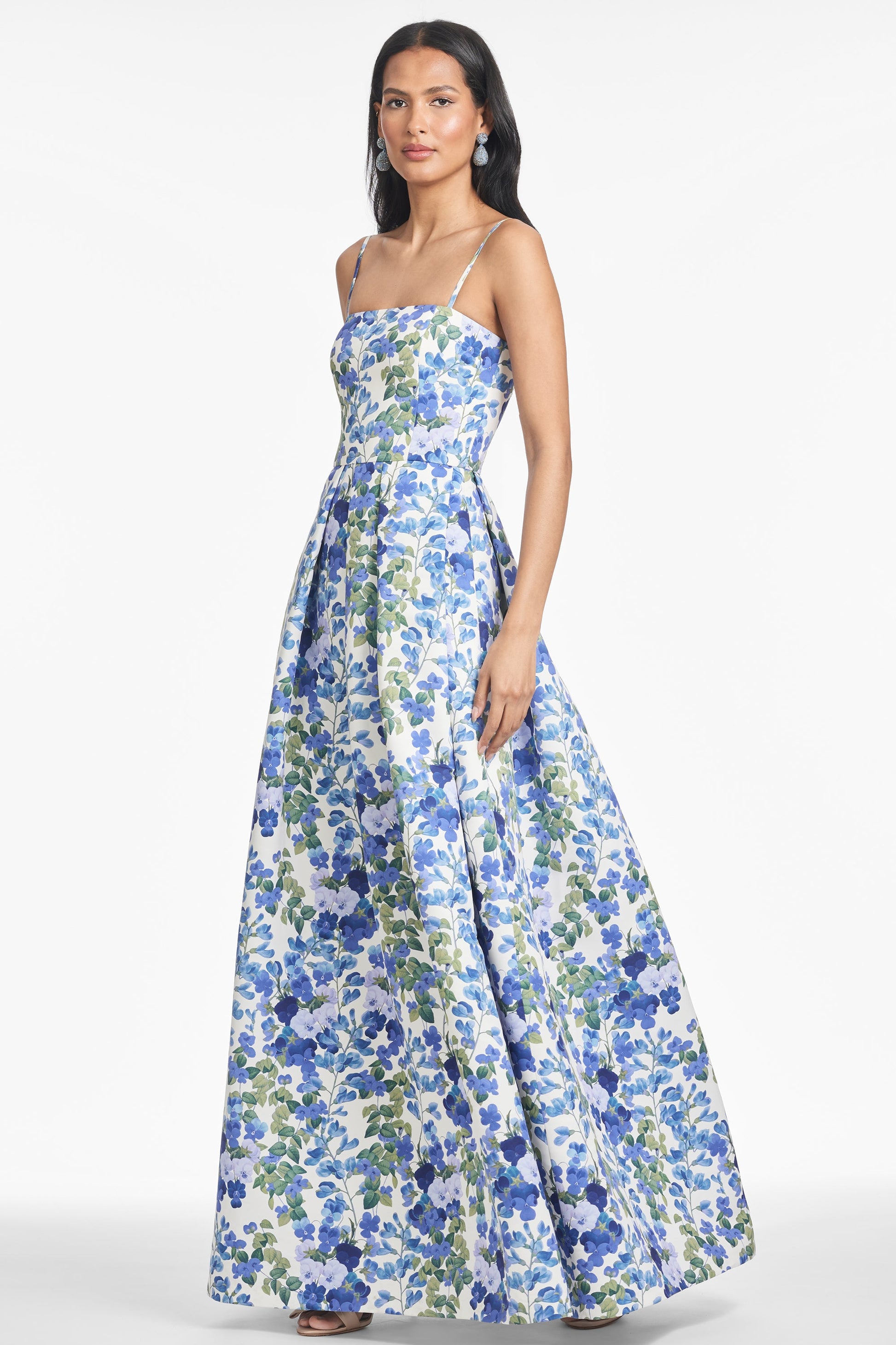 PANSY PRELUDE Beau Sapphire Rose Gown