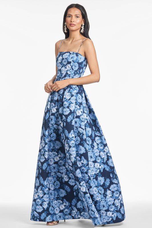 WILD SAPPHIRE ROSES Beau Sapphire Rose Gown