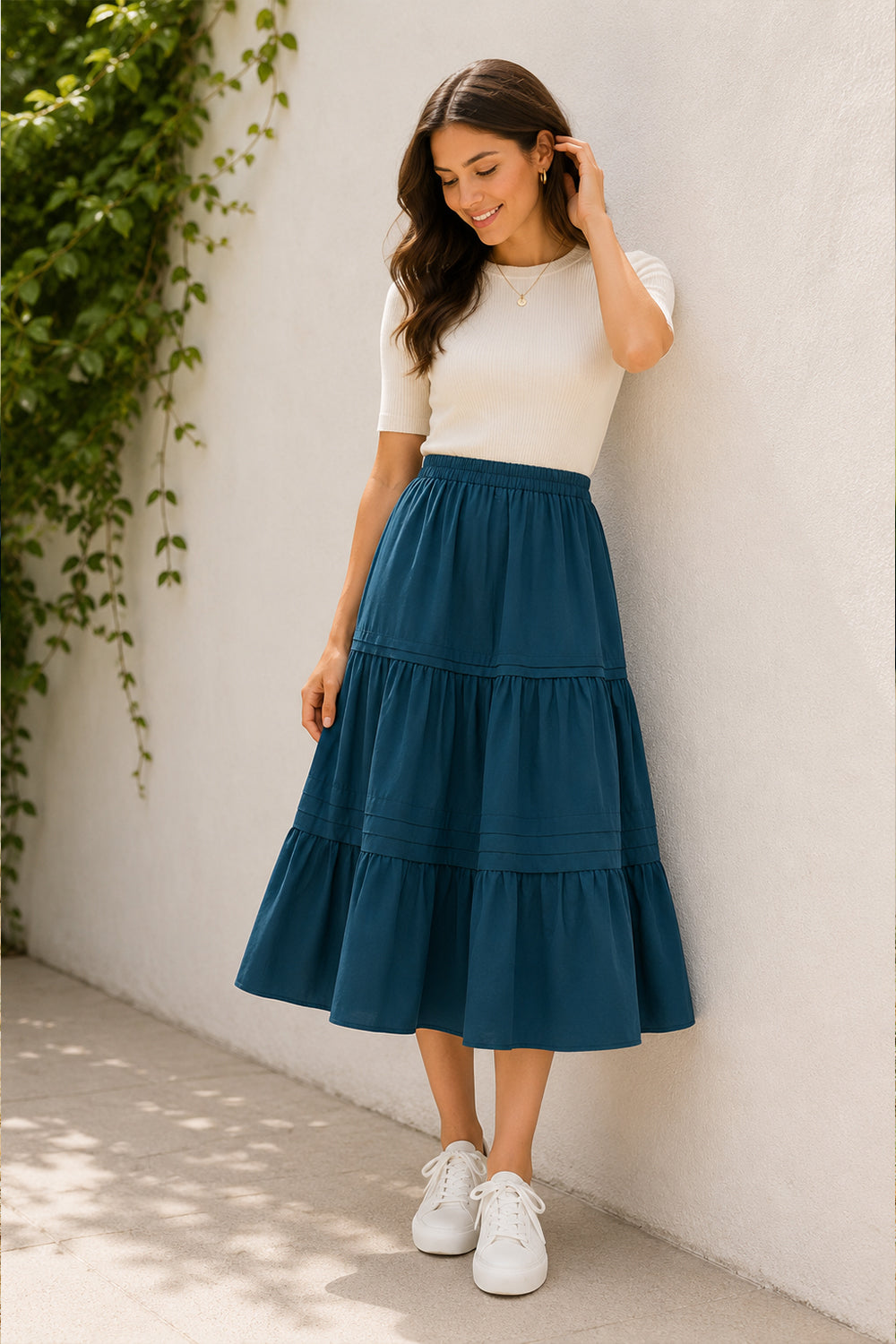 Teal Maria Teal Midi Dress