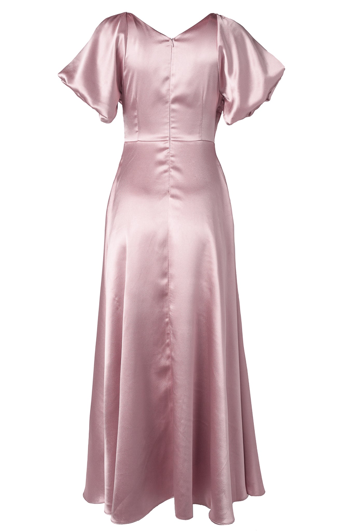 Blush Tessie Silk Slip Dress in Blush