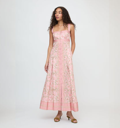 Daffodil Brocade Hope Brocade Midi Dress