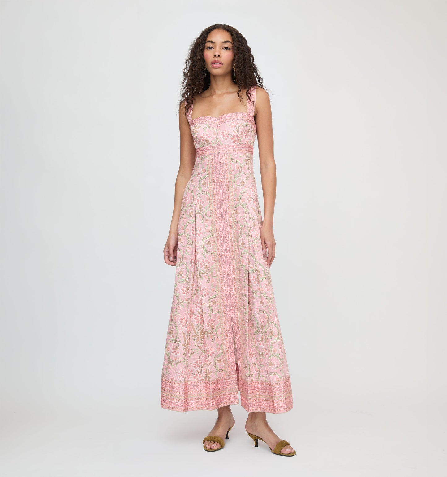 Daffodil Brocade Hope Brocade Midi Dress