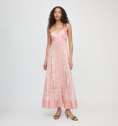 Daffodil Brocade Hope Brocade Midi Dress