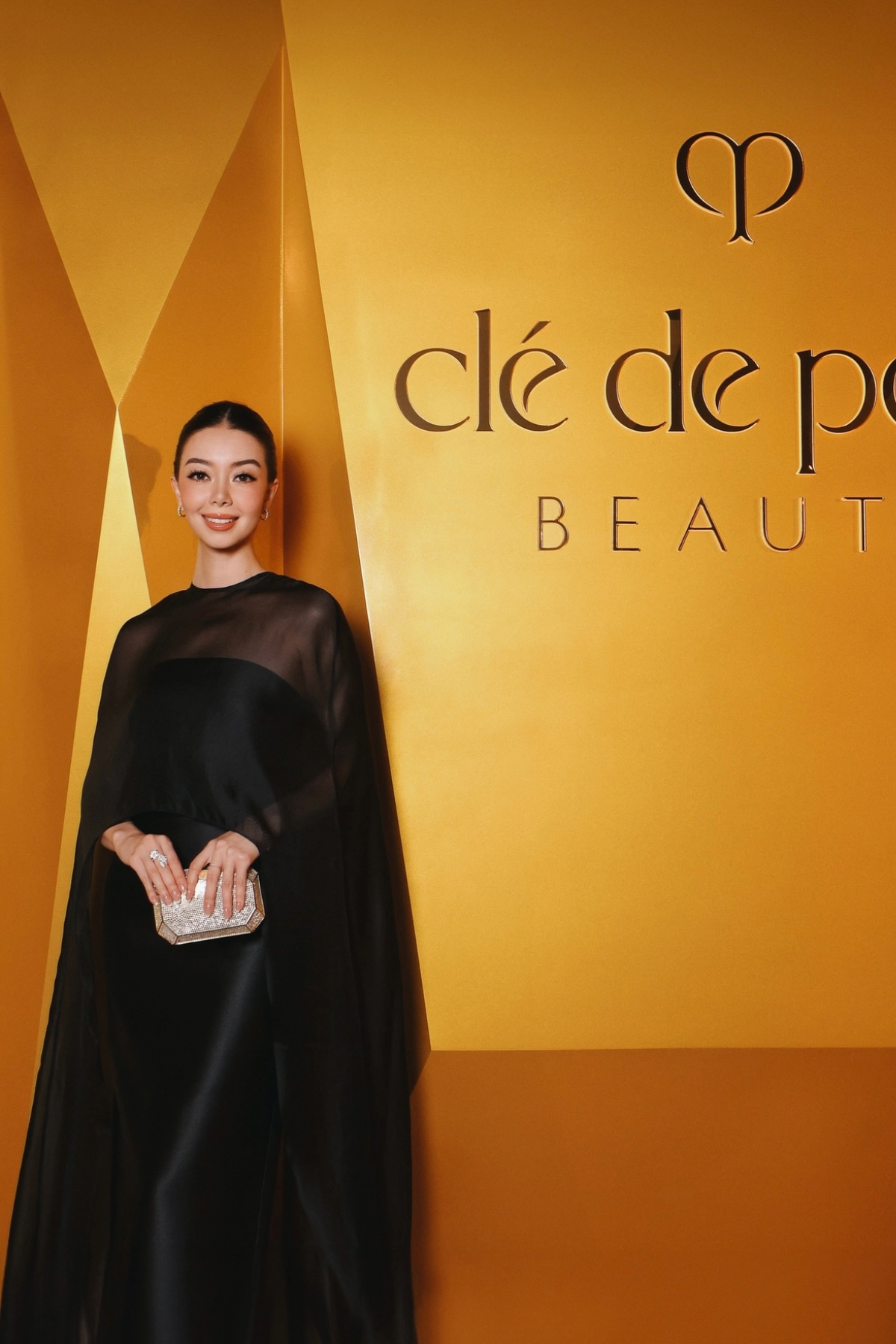 Black Seloura Evening Gown