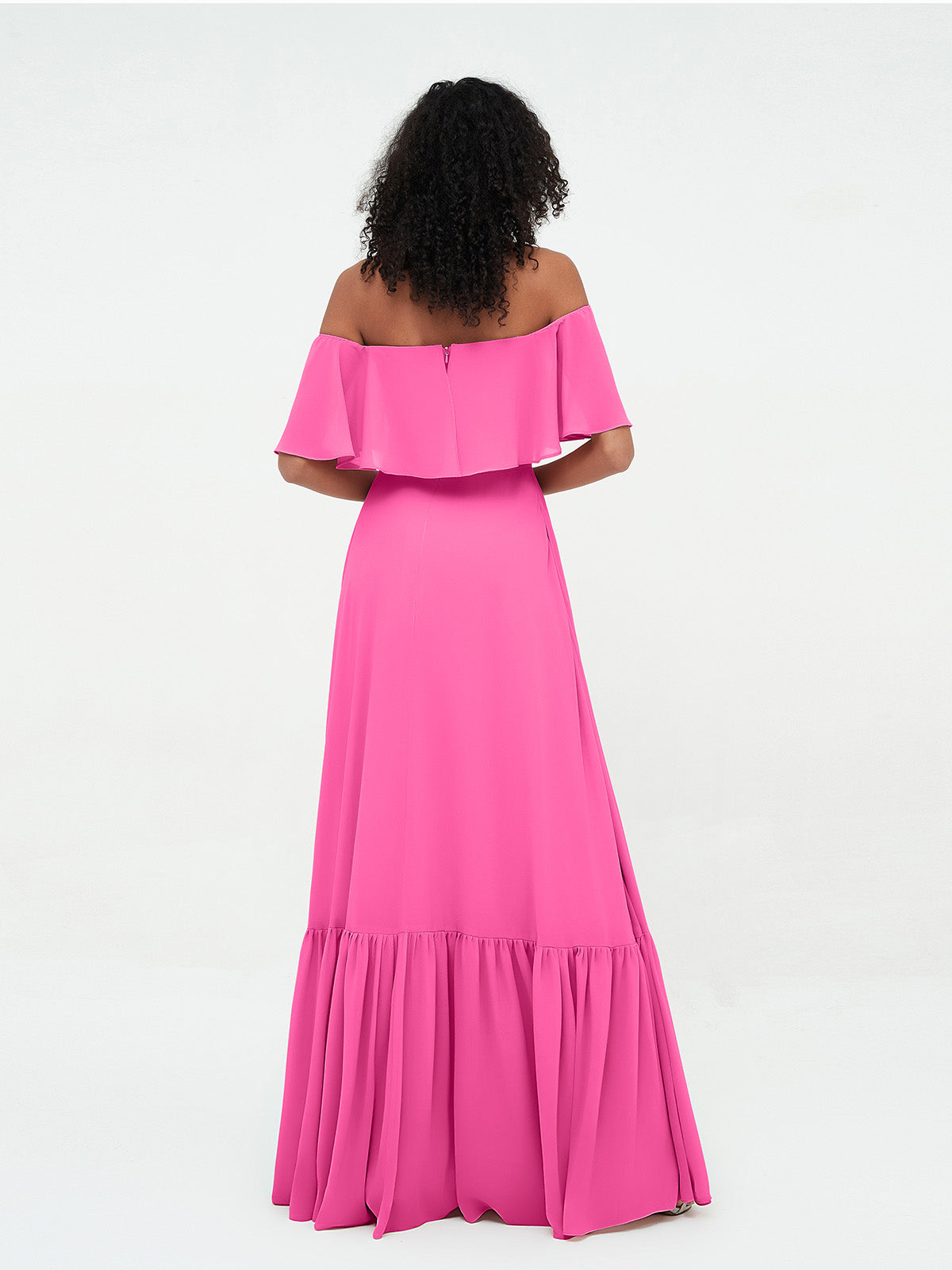 Azalea Azalea Chiffon Off-Shoulder Dress