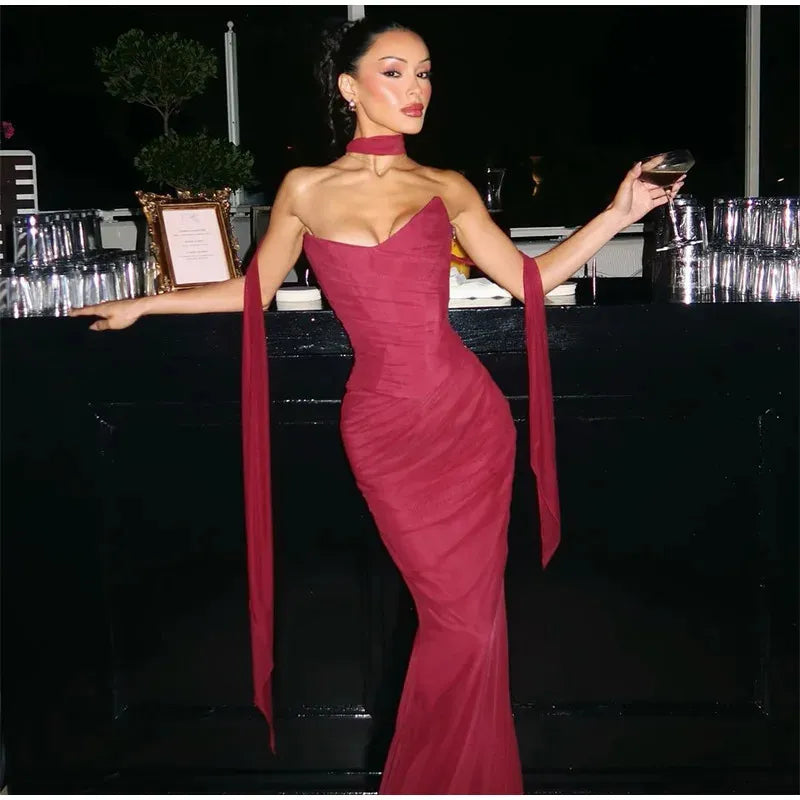 AS PHOTO Valentina Chiffon Mermaid Dress