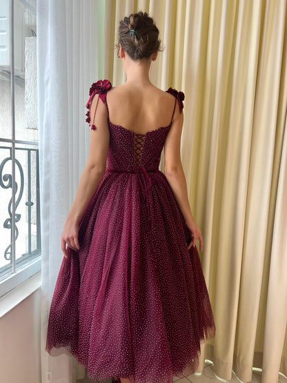 Margot Polka Dot Midi Dress