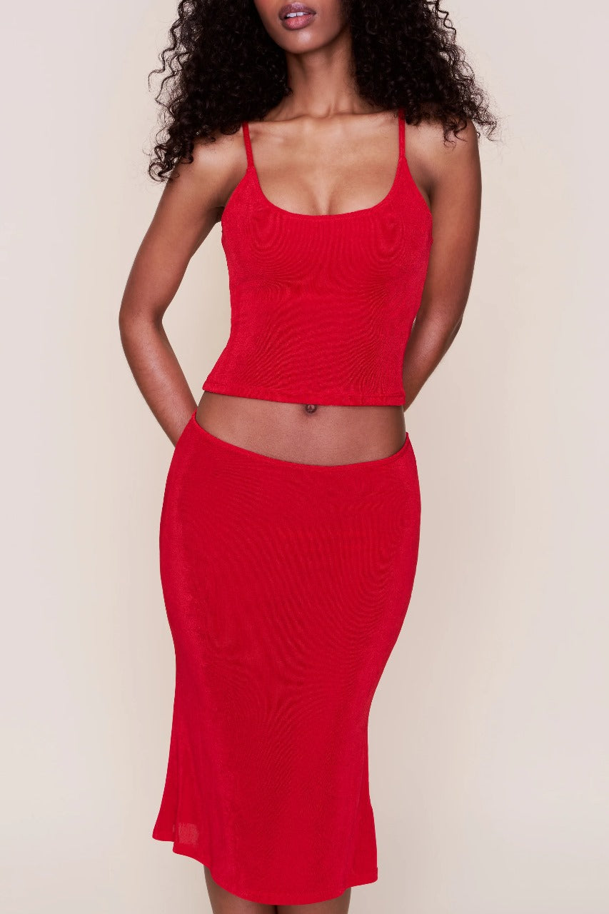 Ruby Tank & Midi Skirt Set