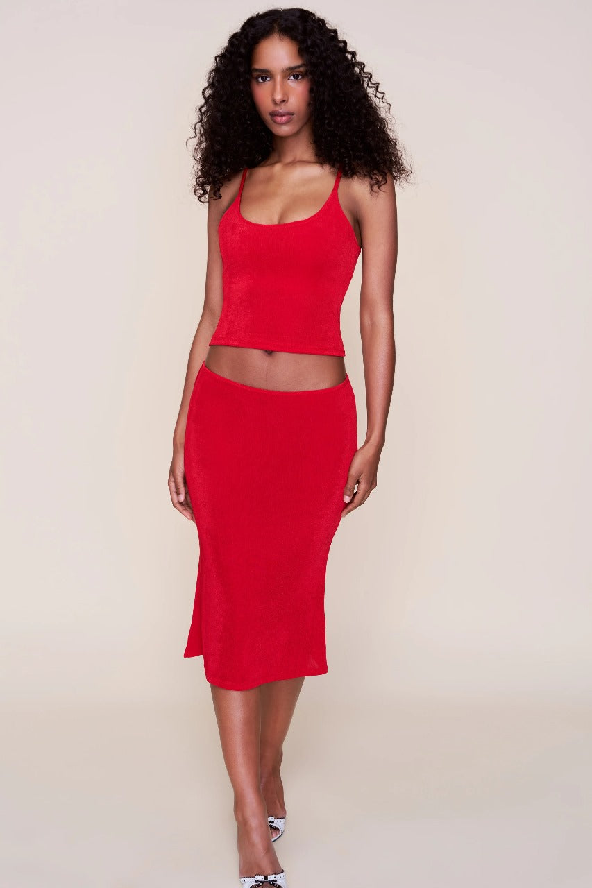 Ruby Tank & Midi Skirt Set