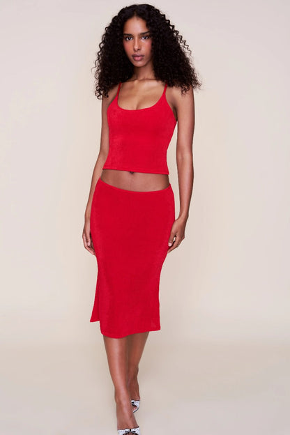Ruby Tank & Midi Skirt Set