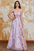Violet A-Line Prom Dress