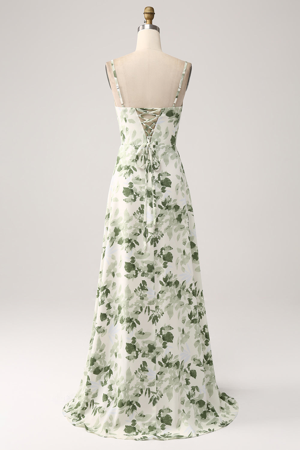 Green Arabella Floral Cowl Neck Dress