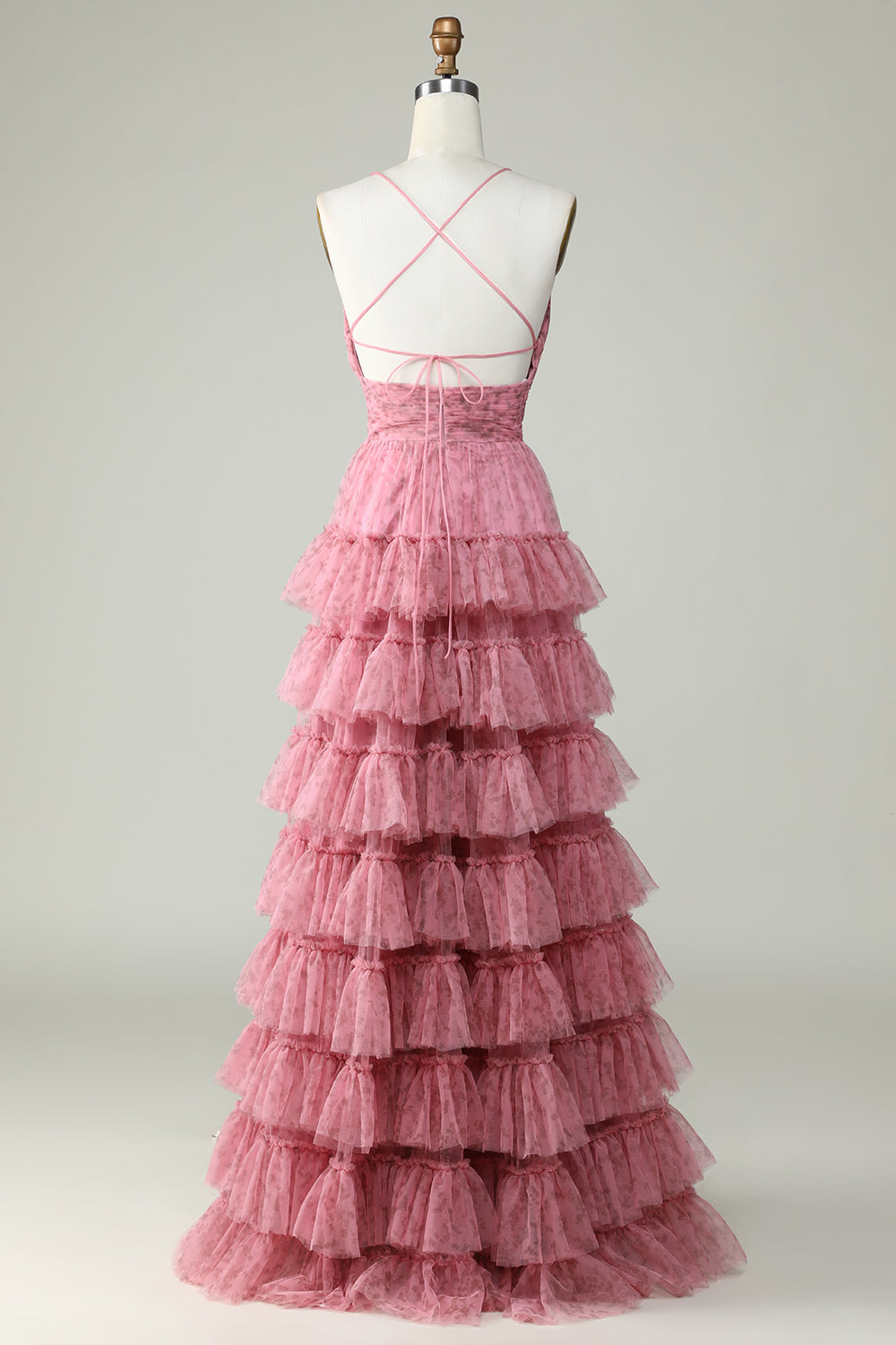 Pink Arabella Tulle Prom Dress