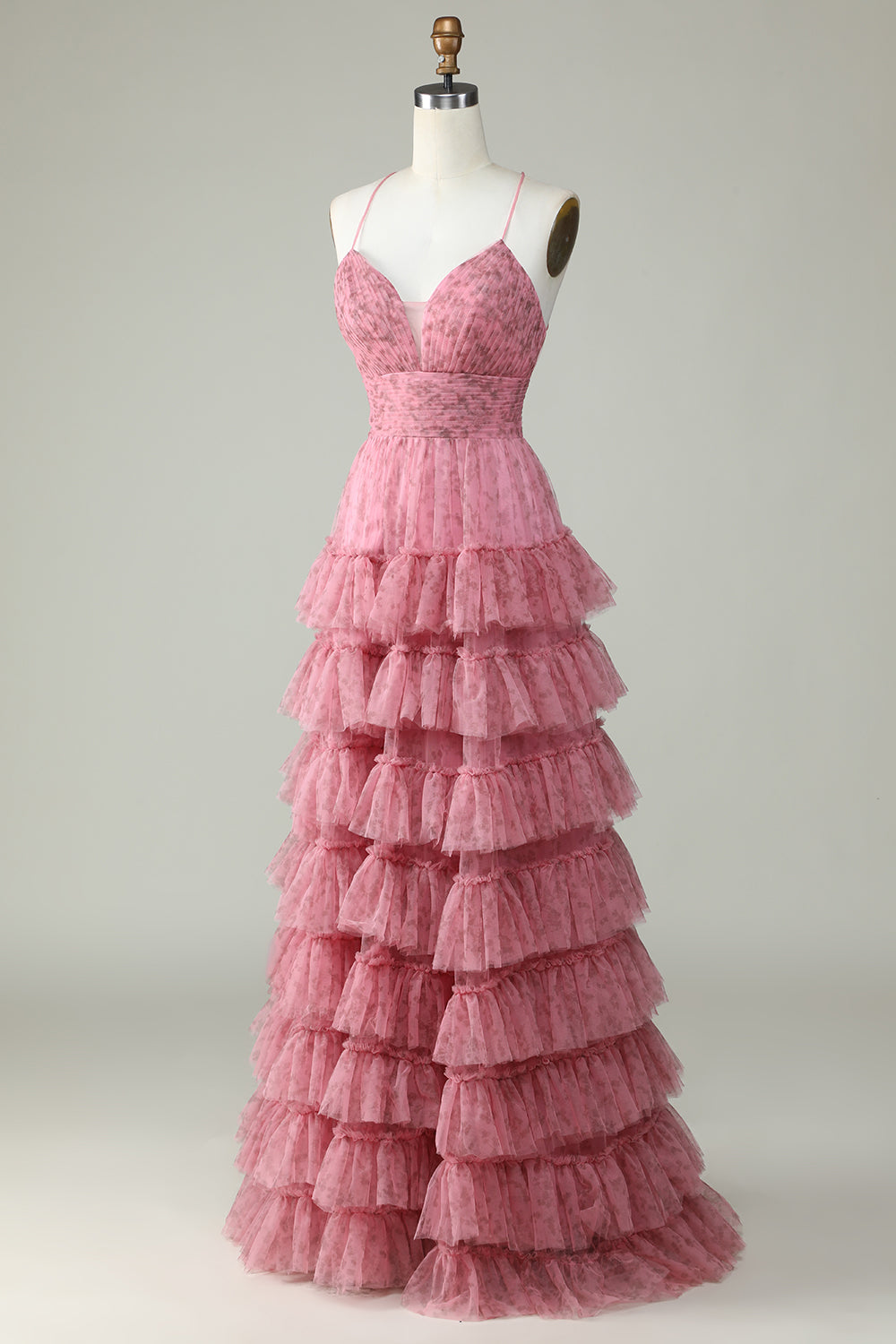 Pink Arabella Tulle Prom Dress