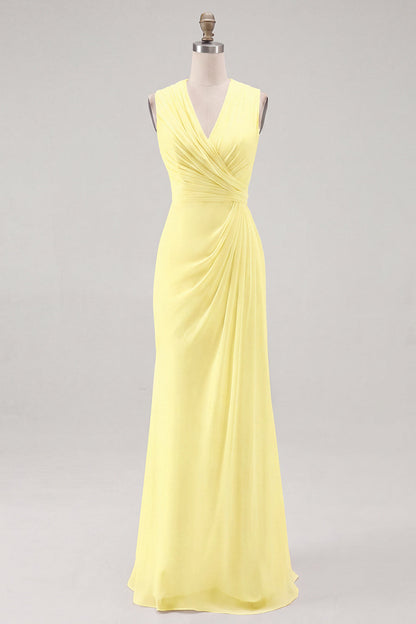 Black Arabella Chiffon V-Neck Dress