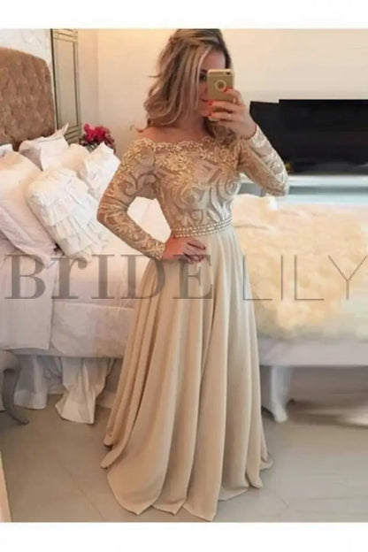 Dark Green Arabella Chiffon Evening Dress