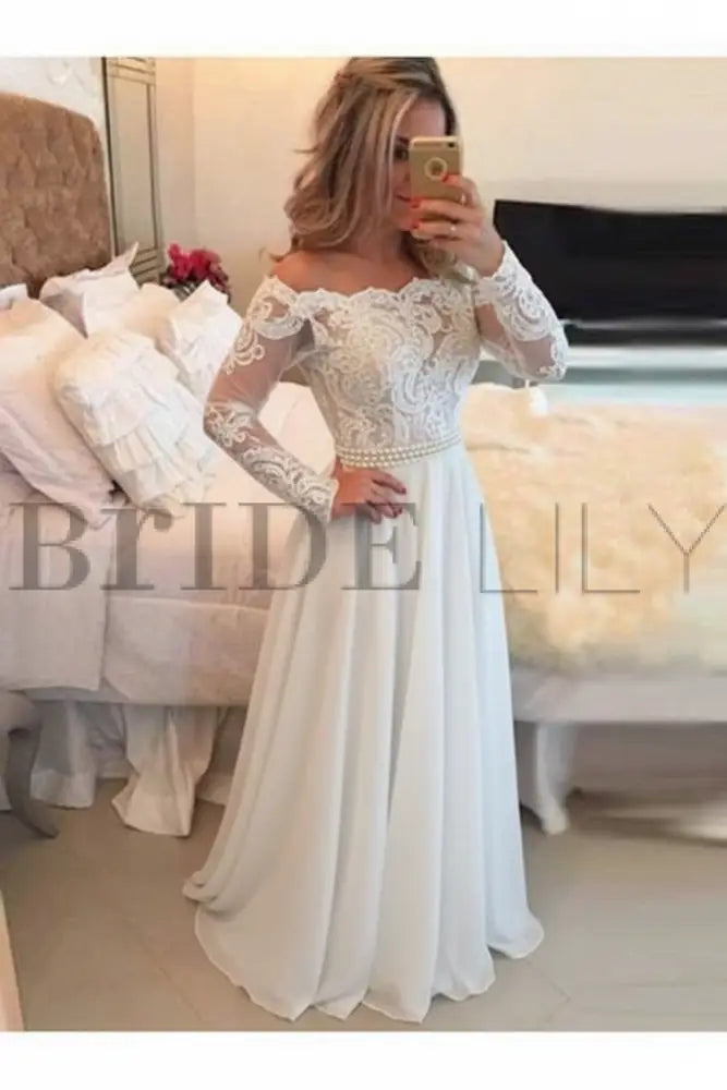 Dark Green Arabella Chiffon Evening Dress