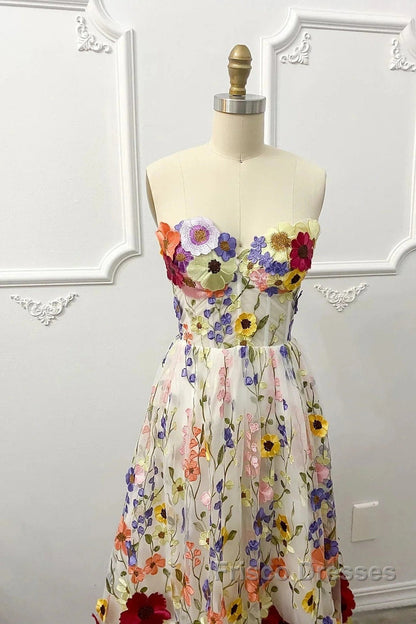 Line Wedding Guest Dress Floral Dress Wedding Guest Floor Length Sleeveless Illusion Neck Wednesday Addams Family Cotton Backless With Embroidery Appliques Morticia Floral A-Line Wedding Guest Dress