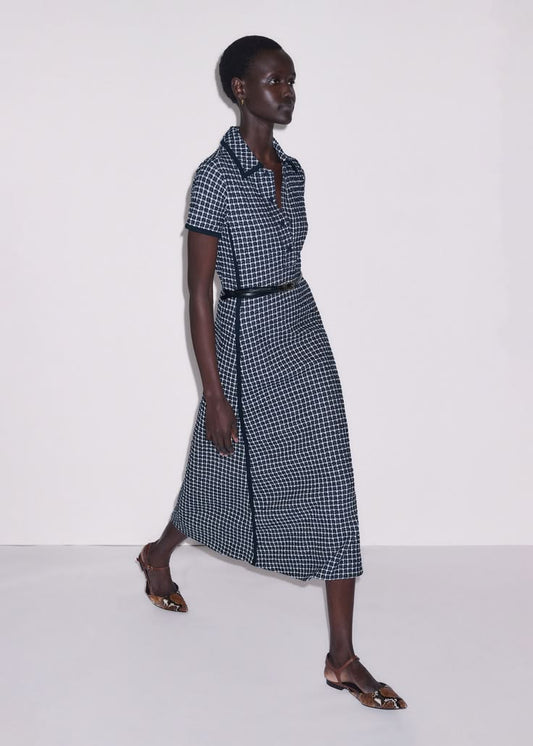 Margot Textured Midi Dress