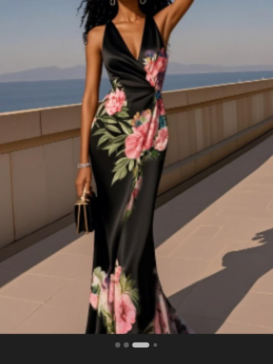 Fehaute Dresses | Fehaute Dress | Color: Black/Pink | Size: 10