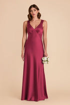 Veronica Berry Matte Satin Dress | Birdy Grey