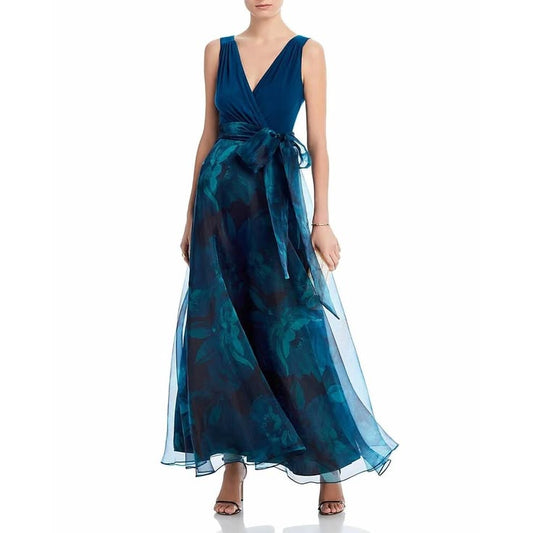 Matilda Organza Bow-Waist Gown