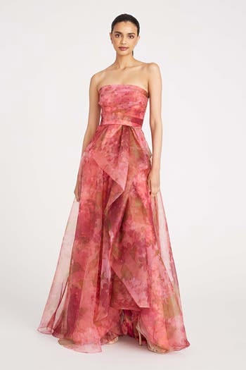 Fahreta Strapless Organza Gown