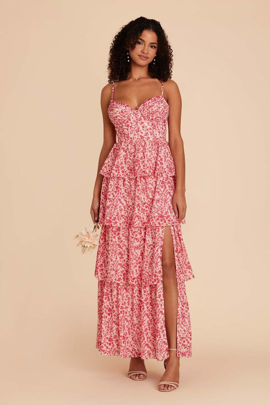 Lola Chiffon Bridesmaid Dress in Blush