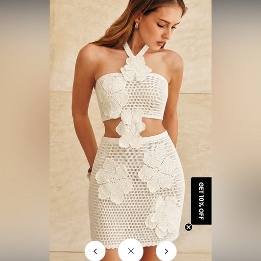 Margot Crochet Midi Dress