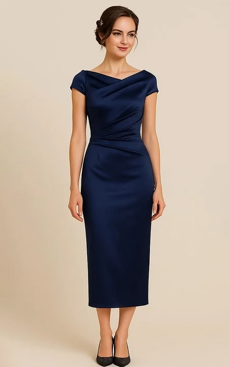 Margot Navy Pencil Dress