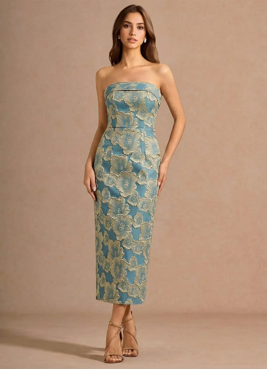 Valorae Lake Blue Maxi Dress