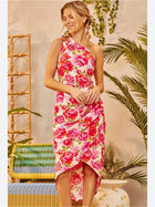Emily One-Shoulder Floral Midi Dress