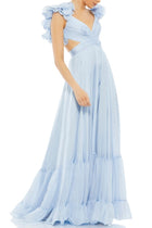 Isadora Tiered Chiffon Gown
