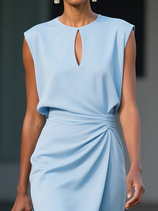Black María Silk Midi Dress