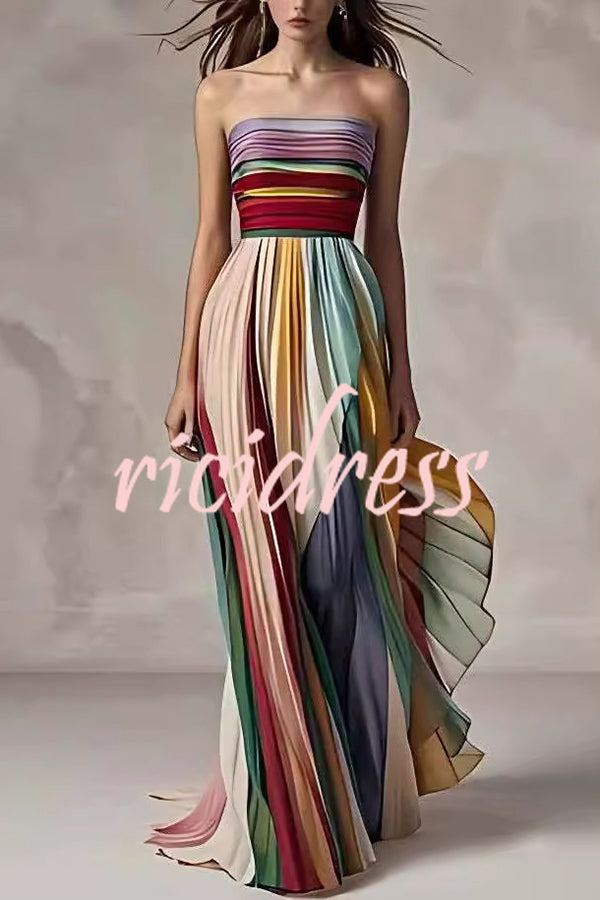 shoulder Tube Top Waist Color Maxi Dress Vivienne Off-Shoulder Maxi Dress